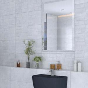 Cloudy Marble Wall Tile  590-12305,30x60x.9 ORYX Rec Glossy De
