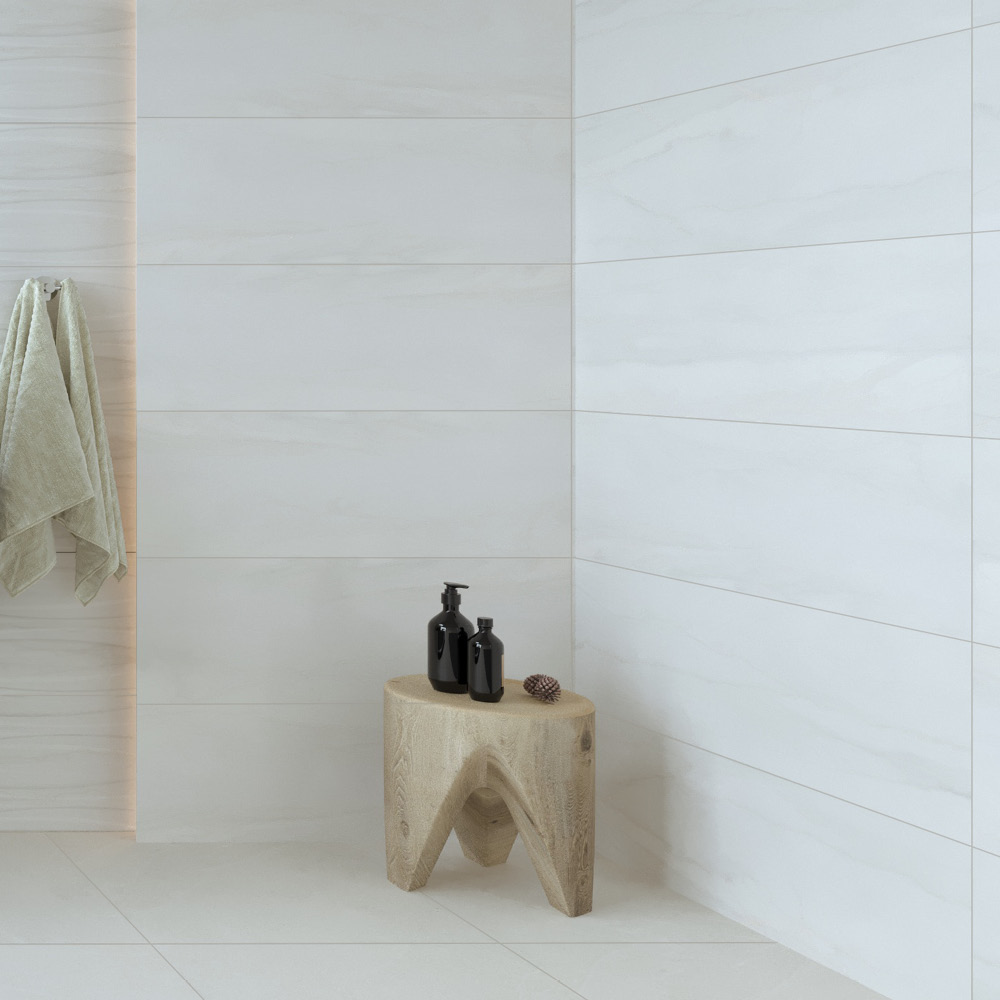 بلاط جدران رخام فاخر بعروق خطية 592-12331، 30×90×1.0، أوريكس لامع فاتح