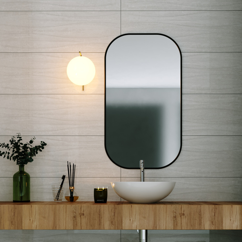 بلاط جدران بنقشة ترافرتين مزخرف 592-12336، 30×90×1.0، أوريكس لامع مزخرف
