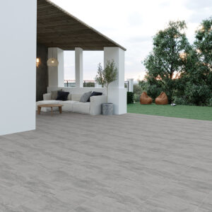 بلاط أرضيات بنقشة حجر الأردواز، 240-13162، 50×50×1.4، أوريكس مطفي داكن
