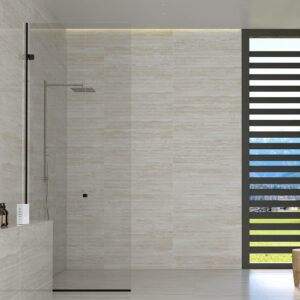 Travertine with Horizontal Façade Structure Wall Tile  592-14252,30x90x1 ORYX Rec S.Matt Dec