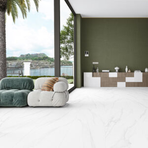 Smooth Statuario Pattern Glazed Porcelain  251-13693, 60x120x1.0 Oryx Matt L