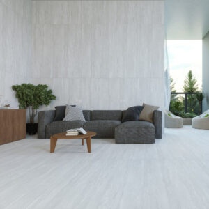 بلاط بورسلان مزجج بنقشة ترافرتين 251-13751، 60×120×1.0، أوريكس مطفي فاتح